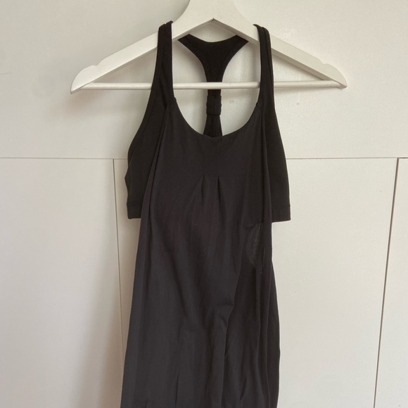 lululemon athletica Tops - Lululemon Practice Freely Tank Black
Size 4 Built In Bra Racerback